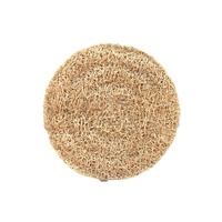 Sous-verres et tapis isolants pour tasses et pots, en loofah naturel, style vintage, résistants à la corrosion, vente en gros, directement de l'usine