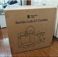 Printer 3D FDM Desktop Full Color AMS Multi Filament Kecepatan Tinggi Auto Leveling untuk Figurine Model Kerajinan Bambu Lab A1 Combo