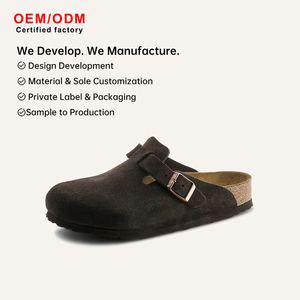 Zuecos Unisex de Uso Diario con Suela de Madera, de Nubuck y Ante, sin Talón, Modelo 2026, Antideslizantes, Cómodos, Listos para Enviar - Product Image 1