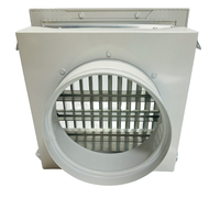 Grille de retour d'air moderne à 30 degrés en aluminium avec amortisseur et adaptateur à lame opposée
