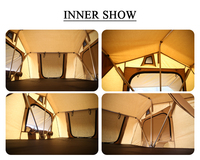 Tente de toit pliable en toile 4x4 pas chère pour voiture, camping en plein air, tente de toit à vendre