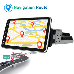 Universal 9 Polegada tela de toque vídeo do carro rádio gps estéreo 1 din leitor de dvd do carro com tela giratória 360 - Product Image 6