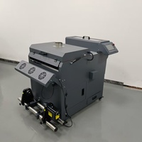 Imprimante DTF manuelle Hybons, nouvelle, 60 cm, double tête, avec secoueur de poudre, impression DTF 602c, transferts, 2200W, machine d'impression de t-shirts DTF