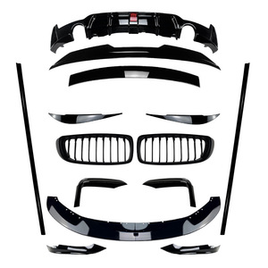 Kit de Carrocería Deportiva M para <span class=keywords><strong>BMW</strong></span> Serie 4 F32 2015-2020, Parrilla Delantera Negra Brillante ABS, Alerón Trasero, Faldones Laterales, Difusor - Product Image 1