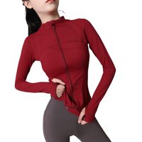 Veste de sport blanche pour femme, manches longues, séchage rapide, vêtements de course, nouvelle collection printemps-été, tenue de fitness moulante et sexy pour le yoga