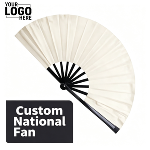 Abanicos Plegables con la Bandera de Suiza al por Mayor, Abanico Personalizado Impreso para Carnaval, Boda, Festival, Agencia de Viajes, Regalo - Product Image 3