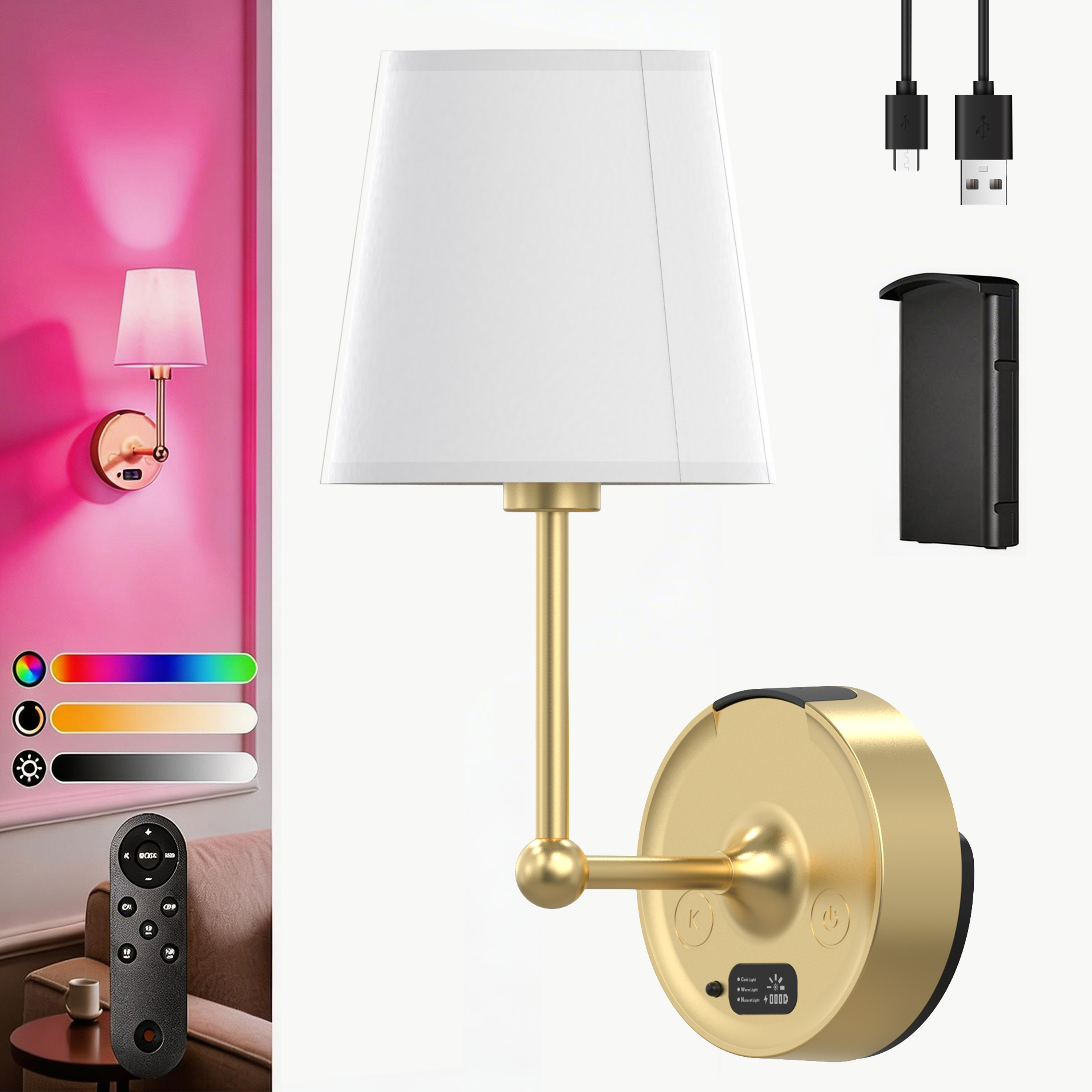 Abat-jour blanc - RVB