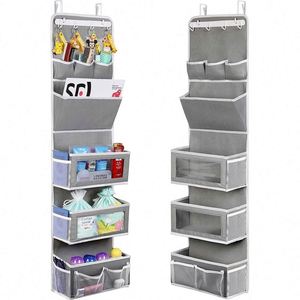 Heavy Duty Premium Door Hanging Storage Bag Including Clear Window <b>Hook</b> Wall Organizer clear Window Bin Pockets - Product Image 3