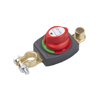 Interrupteur de déconnexion de batterie Jiahua 100A - Isolateur rotatif étanche DC 12V/24V/48V avec bornes pour voiture, bateau et camping-car