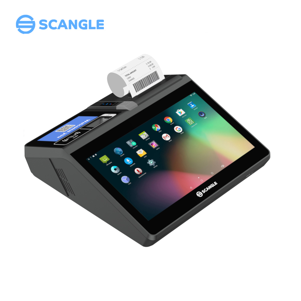 Scangle Android беспроводной POS-терминал/Мобильный POS-терминал с 80 мм термопринтером/2D сканер штрих-кода/MSR/ WIFI