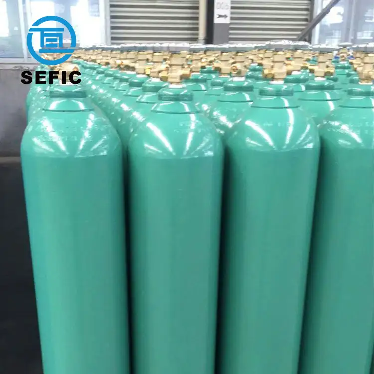 SEFIC Customized Color 6m3 40L 150Bar Industrial Gas Cylinder Oxygen Cylinder Gas Tank Fast Delivery