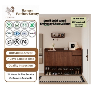 <span class=keywords><strong>Zapatero</strong></span> Moderno de Roble Norteamericano Importado, Hecho a Medida, con Certificación ENF, Ecológico y <span class=keywords><strong>Modular</strong></span> para Pasillos y Entradas del Hogar - Product Image 1