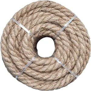 High Quality Natural Jute Twine Twisted Ropes in 4mm 5mm 6mm 10mm 20mm for Packaging Use