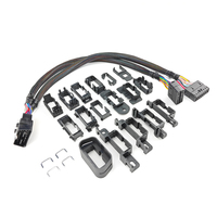 16 دبوس OBD Y كابل ذكر إلى أنثى مع 18 مجموعة مزلاجات محول عالمي السيارات تمديد كابل التشخيص لتويوتا فو بي دبليو فورد
