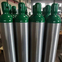 Bouteille de gaz médicale légère en aluminium, oxygénothérapie portable pour les soins à domicile et les premiers secours