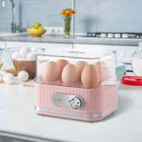 Machine à cuire les œufs électrique automatique pour 6 œufs, rapide et sûre avec protection contre la cuisson à sec, Sunsir OEM/ODM