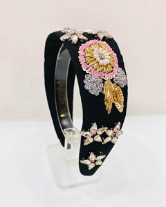 Elegant Handmade Beaded <b>Headband</b> For Women And Girls Fashion Hair Accessories With Colorful Design Stylish Comfortable - Product Image 3