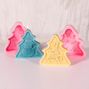 แม่พิมพ์ซิลิโคนขายส่งสำหรับทำเทียนตกแต่งบ้าน DIY กลิ่นหอม แม่พิมพ์คริสต์มาส - Product Image 2