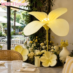 Flor <span class=keywords><strong>Gigante</strong></span> de Tela Iluminada al por Mayor, Adorno Floral Iluminado Independiente para Eventos al Aire Libre y Decoración de Bodas - Product Image 5