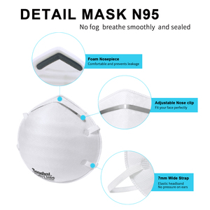 Benehal cho mặt nạ phòng độc dùng một lần chống bụi với van thở thiết kế phẳng mẫu vải không dệt 3 lớp 6115 - Product Image 4