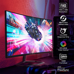Moniteur d'écran <span class=keywords><strong>incurvé</strong></span> 24 pouces, 34 pouces, <span class=keywords><strong>27</strong></span> pouces, 165 Hz, 4K, 3440*1440, 21:9, moniteur de jeu ultra-large avec éclairage respirant - Product Image 6