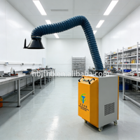 Extracteur de fumées de soudage industriel HY-1/HY-2, collecteur de poussière avec bras, purificateur d'air et de fumée