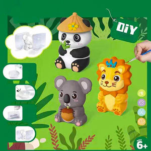 DIY子供DIY 3Dしっくい動物型ペイントセット就学前活動用おもちゃ子供用ギフト - Product Image 5