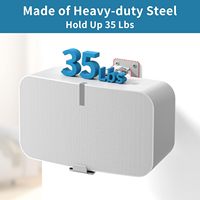Soporte de pared de altavoz resistente Yiracki para Sonos Five & Play 5 Gen 2 Soporte de altavoz