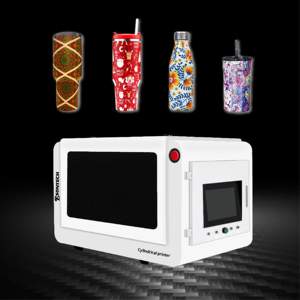 <span class=keywords><strong>Imprimante</strong></span> UV rotative à 360° compacte et polyvalente pour bouteilles, gobelets et objets cylindriques - Product Image 6