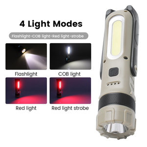 Las amazonas característica productos de alta potencia multifuncional <span class=keywords><strong>LED</strong></span> trabajo pequeña linterna con imanes en la cola - Product Image 4