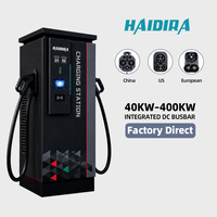 Station de recharge rapide pour véhicules électriques HAIDIRA 40kW-480kW DC IP55 CCS2 CCS1 GB/T WiFi 4G Ethernet compatible OCPP