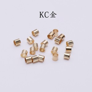 Tubos de posicionamiento chapados en cobre para la elaboración de joyas, accesorios de bricolaje, tamaños de 3 mm, 4 mm y 5 mm - Product Image 2
