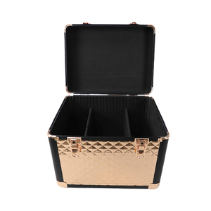 专业马美容箱铝制马毛清洁工具箱大容量铝制组织器，带可移动托盘 - Product Image 3