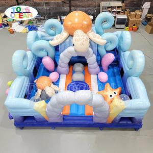 Jouets océan aire de jeux <span class=keywords><strong>tortue</strong></span> parc d'attractions gonflable château rebondissant parcours d'obstacles adapté aux activités commerciales des enfants - Product Image 1