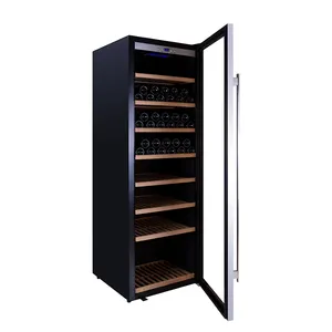商用192ボトルワイン冷蔵庫コンプレッサービールとワイン冷蔵庫BuleLEDライトワインクーラー販売