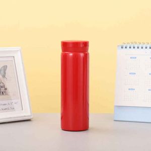 Red Stainless Steel Vacuum Tumbler Straight <b>Cup</b> With Lid Thermal Insulation 12-24 Hours Office Travel Use - Product Image 1