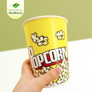 ถังป๊อปคอร์นแบบใช้แล้วทิ้ง ย่อยสลายได้ หนา สำหรับโรงภาพยนตร์และร้านอาหารแบบนำกลับบ้าน พร้อมโลโก้สั่งทำ-ขายส่ง - Product Image 2