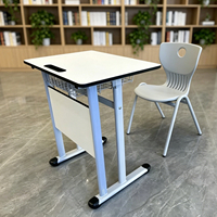 Arabie Saoudite - Bureaux et chaises d'école personnalisés - Ensemble de bureaux et chaises pour étudiants en acier durable, réglables en hauteur, modernes, pour les écoles et les hôpitaux