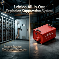 Système anti-explosion tout-en-un Leiniao à agent propre pour la protection d'équipements électroniques de haute valeur 220V Garantie 1 an