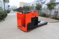 Transpalette Électrique Robuste à Plateforme, 7000 kg, Moteur AC, Faible Bruit 75 dB, pour Manutention de Matériaux en Usine et Entrepôt