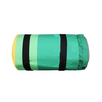 Tapis gonflable automatique léger pour le camping en plein air avec rembourrage en éponge, tissu en fil de PVC, résistant à l'humidité, pour pique-nique et plage