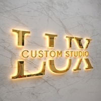 Lettres lumineuses 3D extérieures pour la publicité, enseignes lumineuses LED 3D personnalisées pour cafés et magasins