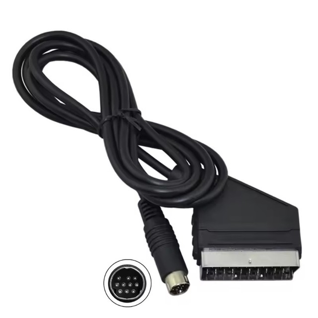 1.8m/5.9ft Scart RGB Cable Cord Video Connector for Sega for Saturn