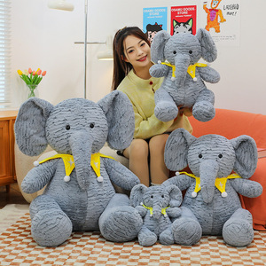 Siêu mềm voi mô phỏng gối PP bông thêu lưới <span class=keywords><strong>Comforter</strong></span> cô gái món quà sinh nhật Đồ chơi sang trọng - Product Image 2
