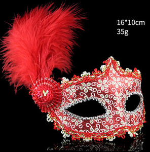 Máscaras de Carnaval al por Mayor con Plumas para <span class=keywords><strong>Halloween</strong></span>, Bodas, Navidad, Carnaval Veneciano, Mardi Gras, para <span class=keywords><strong>Manualidades</strong></span> - Product Image 1