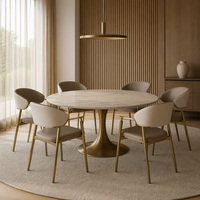 Chaises de salle à manger modernes avec accoudoirs, structure en métal, siège rembourré, pratiques pour la maison, le salon, la salle à manger, usage quotidien