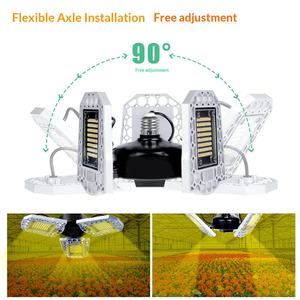 Lámpara LED Plegable E27 para Cultivo de Plantas, Resistente al Agua IP66, 100-277V, 216-297 Chips, para Invernadero, Cultivo Interior - Product Image 4