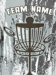 <span class=keywords><strong>Polo</strong></span> personnalisé pour homme en polyester à manches courtes, motif camouflage bleu et noir, pour le disc golf, sublimation - Product Image 4