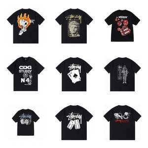 Camiseta de Manga Corta para Hombre y Mujer, 100% Algodón, Estampado de Letras, Corte Holgado, 280 Gramos - Product Image 2