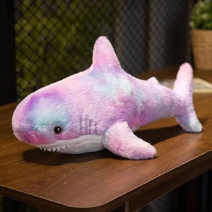 Peluche de Tiburón Bordado Súper Suave OEM de 31cm-50cm, Juguete Antiestrés, Decoración de Habitación, Relleno de Algodón PP, Juguete de Peluche - Product Image 5